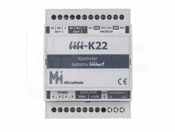 bibi-K22 Kontroler 2 przejść, interfejs Ethernet